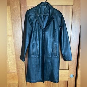 Leather Coat New